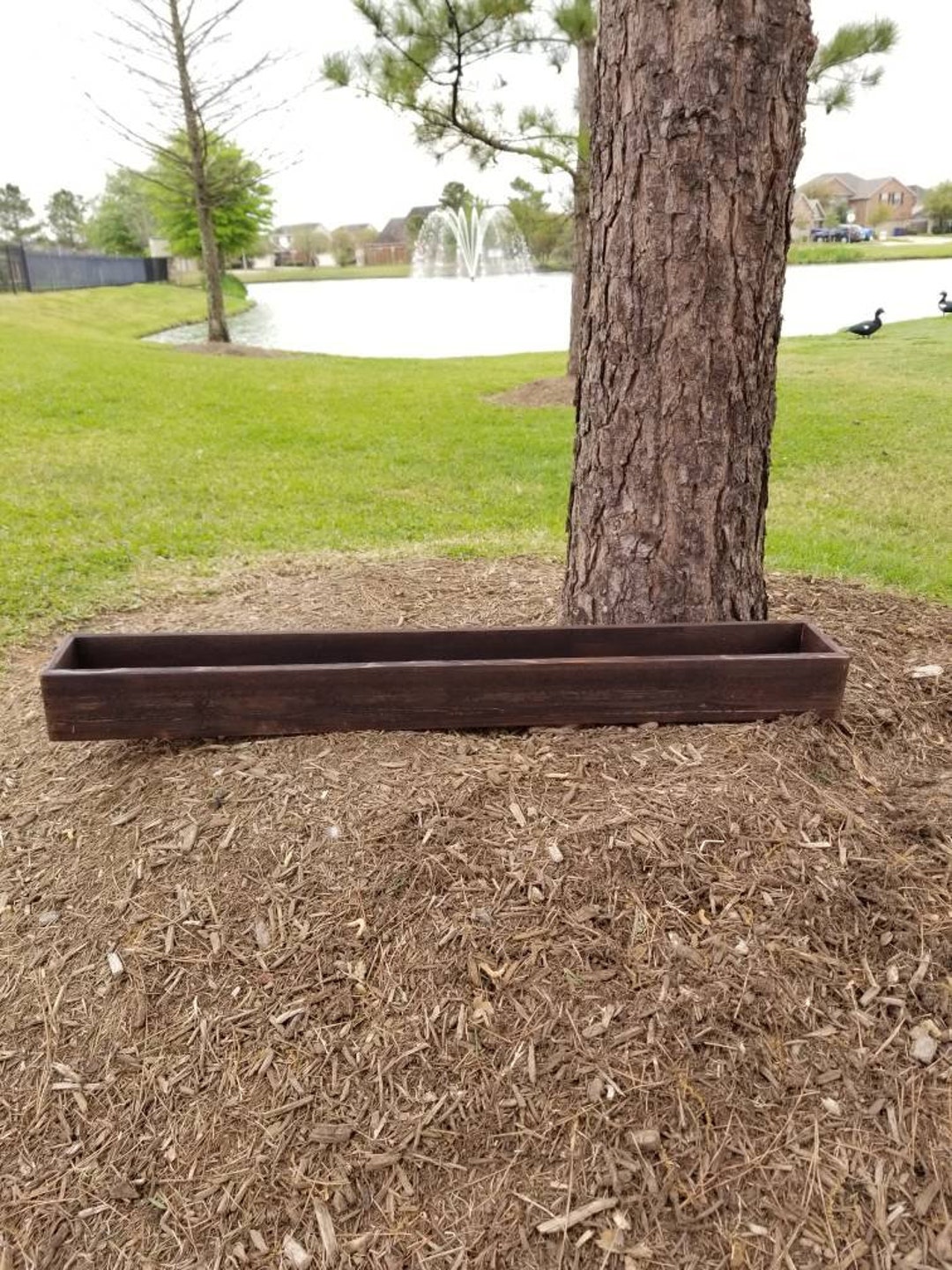 Long Planter Box, Long Window Box, Wooden Planter Box, Rustic