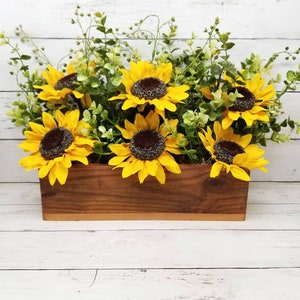 Sunflower Centerpiece, Sunflower Decor, Rustic Centerpiece, Sunflower Kitchen Decor, Sunflower Home Decor, Sunflower Home Decor image 8