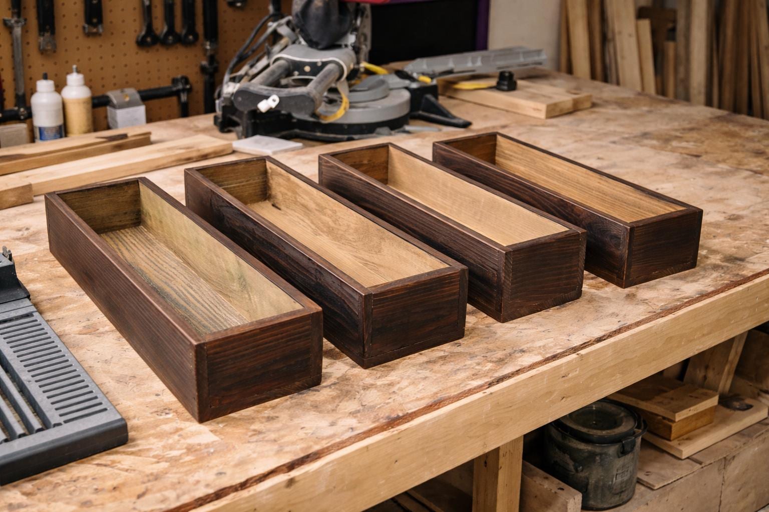 Rustic Wood Centerpiece Box
