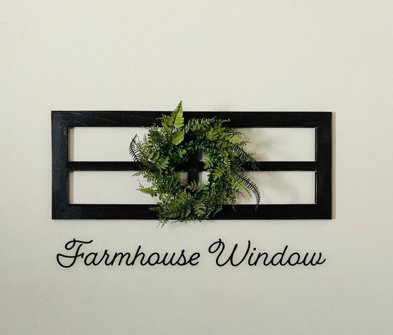 Farmhouse Wall Decor | Rustic Window Frame Wall |farmhouse Decor ...