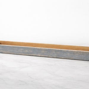 Long Wooden Planter Box | Outdoor Garden Planter | Rustic Farmhouse Planter | Raised Flower Box | Modern Wood Planter image 14