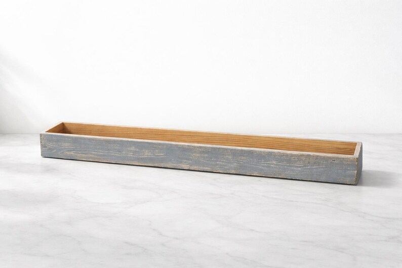 Long Wooden Planter Box | Outdoor Garden Planter | Rustic Farmhouse Planter | Raised Flower Box | Modern Wood Planter image 14