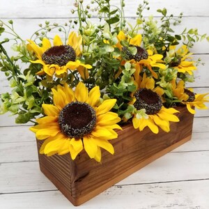 Sunflower Centerpiece, Sunflower Decor, Rustic Centerpiece, Sunflower Kitchen Decor, Sunflower Home Decor, Sunflower Home Decor image 9