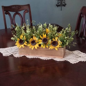 Sunflower Centerpiece, Sunflower Decor, Rustic Centerpiece, Sunflower Kitchen Decor, Sunflower Home Decor, Sunflower Home Decor image 3