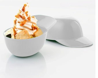 baseball hat ice cream cups