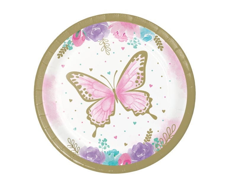 Butterfly Party Plates Small Butterfly Plates Etsy UK