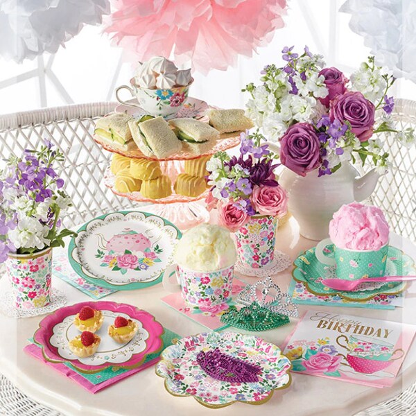 Tea Party Plates and Cups Etsy