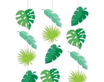 Jungle Leaf Hanging Cutouts - 36 Count