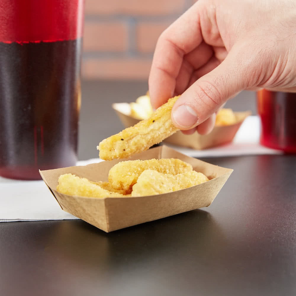 Mini Kraft Paper Food Boats 25 X Small Boats Backyard Etsy