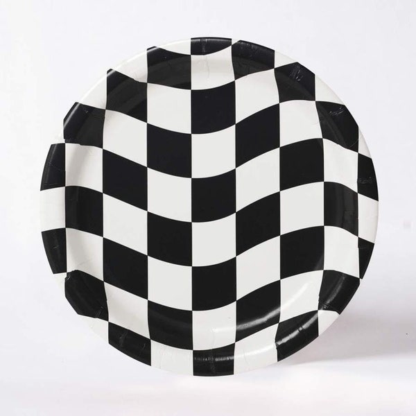 Black and White Paper Plates Etsy