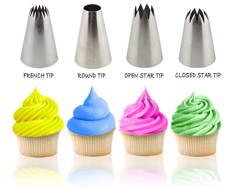 Jumbo Plain Frosting Tip Round Frosting Tip Icing Tube Etsy