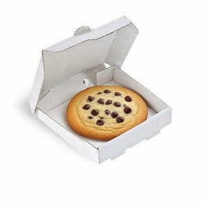 10 Mini White Cardboard Pizza Box Length 3.5in Width 3.5in Height 0.8in