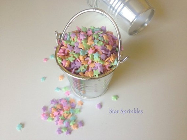Pastel Star Sprinkles CONFETTI Sprinkles Etsy