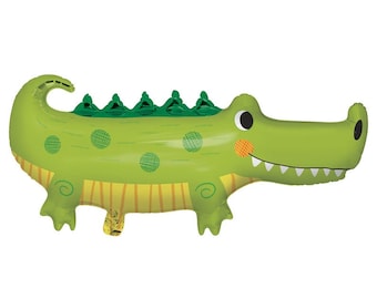 Alligator Party Balloon, Alligator Birthday Party, Alligator Theme, Alligator Party Decor