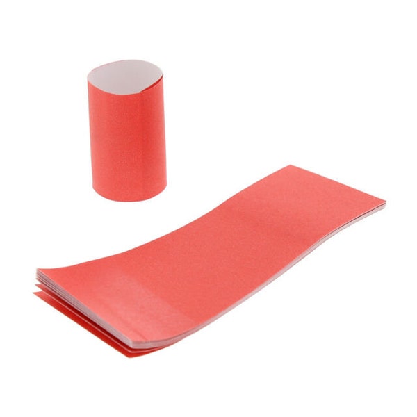 RED  SOLID Self-Adhesive Paper Napkin Holders Rings Wedding Birthday Lots of  50 100 150 200 Stylishly Wrap