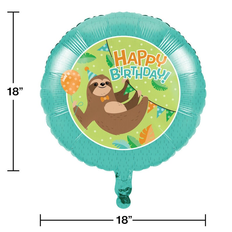 Sloth Birthday Decorations Kit Party Supplies Etsy