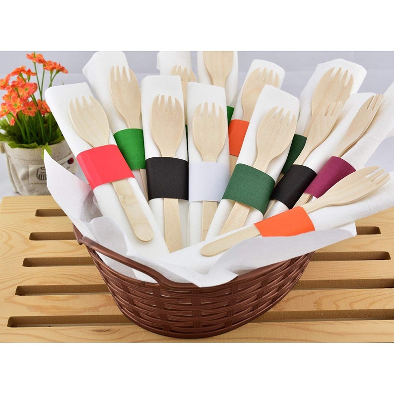 BURGUNDY SOLID Selfadhesive Paper Napkin Holders Rings Etsy