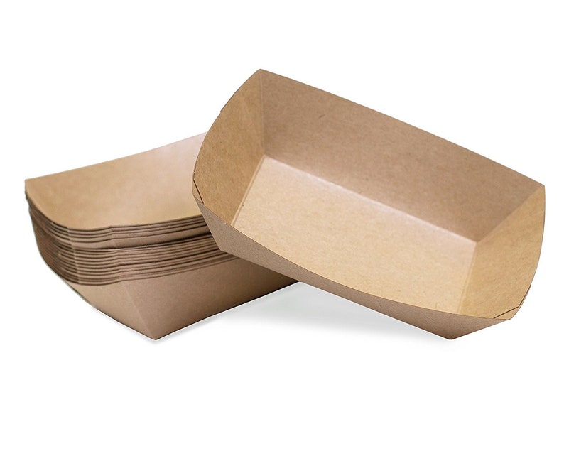 Kraft Paper Food Boats 50 med boats backyard picnic fun Etsy