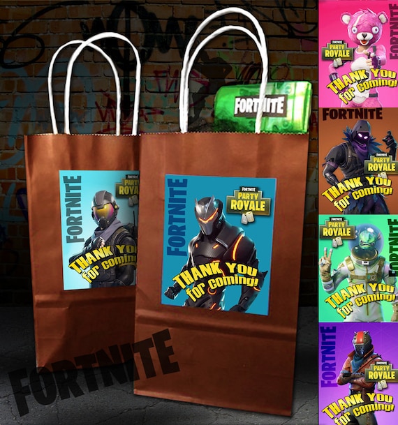 Fortnite Inspired Party Favor Bag Stickers Printable sticker | Etsy