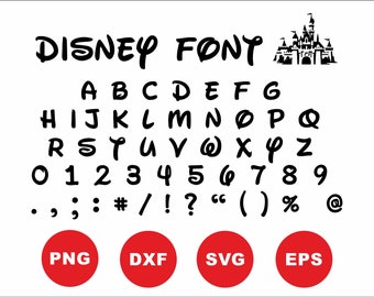Disney svg file, Disney font svg file, Disney font silhouette Disney font download Disney font digital Disney font decal Disney font clipart