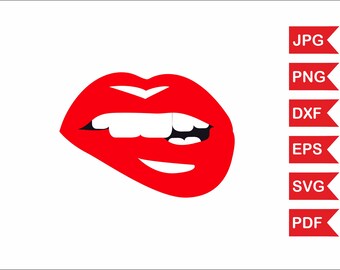 Lips svg file, Lips png, Lips silhouette, Lips download, Lips digital, Lips decal, Lips clipart, Lips pdf, Lips eps, Lips dxf, Lips vector