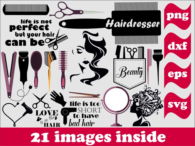 Hairdresser Svg File Hairdresser Vector Hairdresser Images Etsy