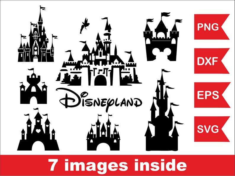 Download Disney castle svg files decal Disney castle clipart Disney ...