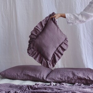 Ruffled Pillowcase Ruffled pillow Shams Shabby Chic Bedding image 7