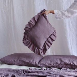 Ruffled Pillowcases | Set of TWO | Ruffled pillow Shams | Shabby Chic Bedding