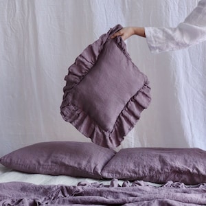 Ruffled Pillowcase Ruffled pillow Shams Shabby Chic Bedding image 1