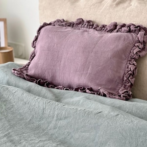 SET of two Ruffled Pillowcase | Ruffled pillow Shams | Shabby Chic Bedding