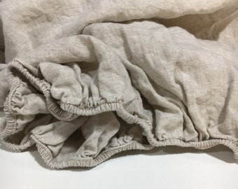 Linen FITTED SHEET | Softened Linen Sheet