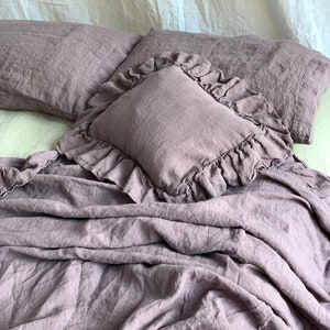 Ruffled Pillowcase Ruffled pillow Shams Shabby Chic Bedding image 3
