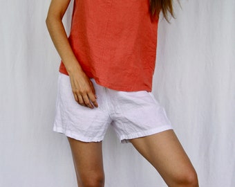Linen shorts MALE , linen pajama, linen summer shorts, linen shorts women
