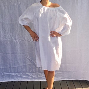 Linen dress NANCY /  linen tunic dress /