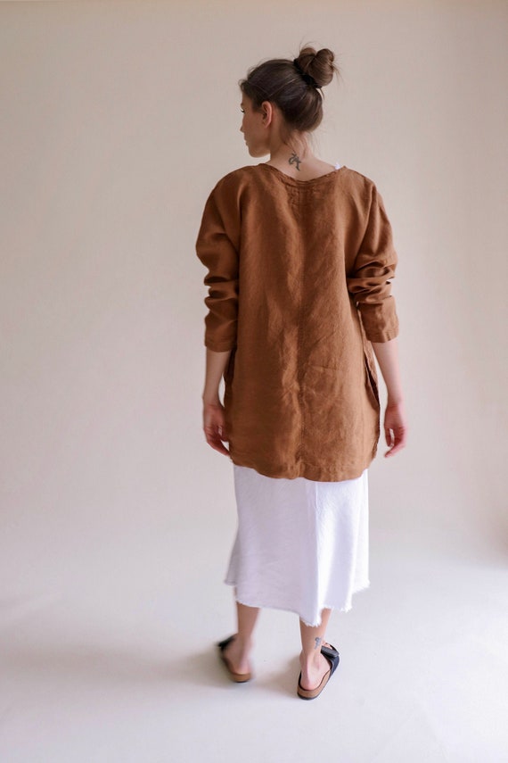Linen Tunic Olsen, Linen Shirt, Oversized Linen Tunic Dress - Etsy Israel Linen Tunic Olsen, Linen Shirt, Oversized Linen Tunic Dress - Etsy Israel