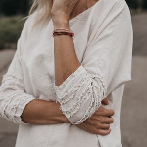Linen dress WEEKEND ,Linen dress 3/4 sleeves. Knee length dress. Linen tunic dress