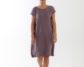Linen Tunic Dress CORINNE . Knee Length Dress. Linen Clothing for Women. Linen Dress One Size - Etsy Linen Tunic Dress CORINNE . Knee Length Dress. Linen Clothing for Women. Linen Dress One Size - Etsy
