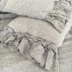 Ruffled Pillowcases | Set of TWO | Ruffled pillow Shams | Shabby Chic Bedding