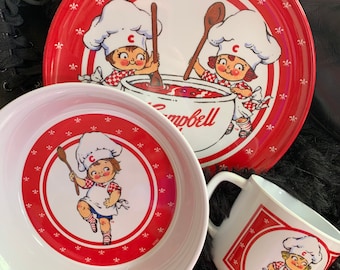 Vintage Campbells Suppe Kind Platz Einstellung