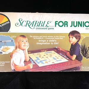 Vintage Scrabble Jr. board game