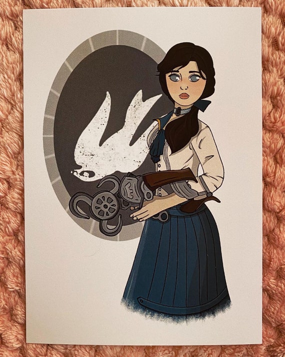 Elizabeth Comstock Bioshock Infinite A6 Postcard Art Print 