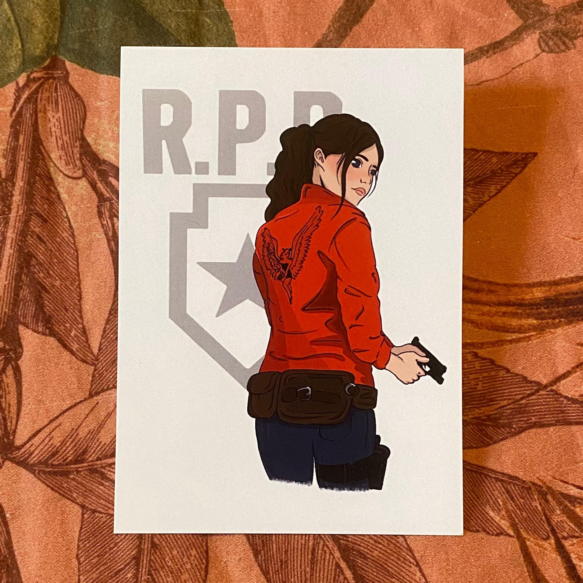 Resident Evil 2 Remake - Claire Redfield Art Board Print for Sale