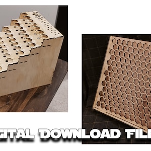 Laser Cut Hobby Paint Storage Rack, (Lightburn and SVG) design plans