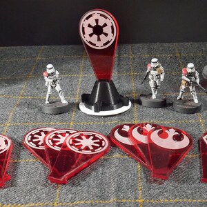 Star Wars Legion: Acrylic Faction Flags - POI Markers image 2