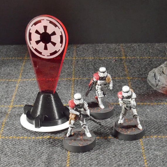 Star Wars Legion: Acrylic Faction Flags - POI Markers