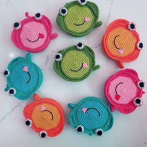 Crochet Frog, Frog ruler, Animal tape measure, Unique gift, Gift for her