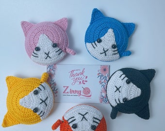 Gancho para cinta métrica de gatitos, cinta métrica para animales, cinta métrica para gatos, regalo único hecho a mano
