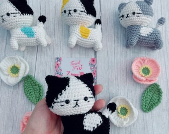 Amigurumi Cat|Amigurumi Crochet Cat Doll Kitten cast iron Amigurumi|kindergarten decoration|Toy|pretend play|cat doll| gift|baby shower