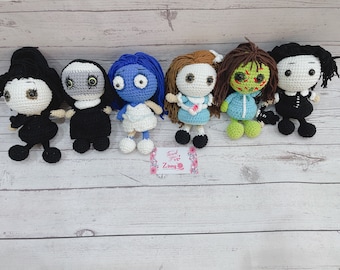 The Little Killers, Crochet Amigurumi, Horror Movie Characters, halloween gift, custom gift, crochet doll.